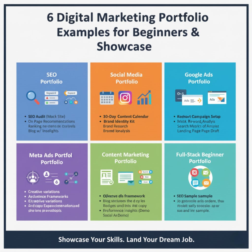 digital marketing portfolio examples