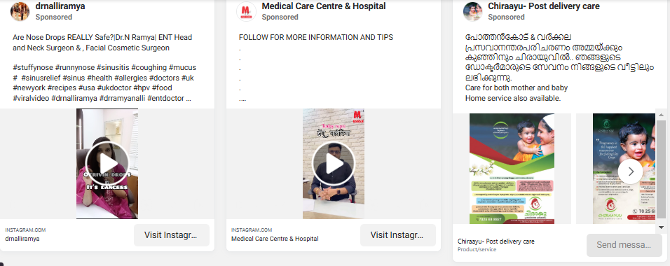 facebook ads snapshot of doctors