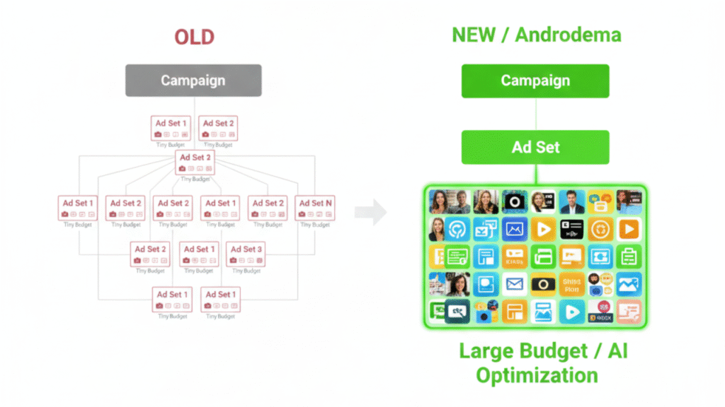 Meta ads old vs new campaign structure