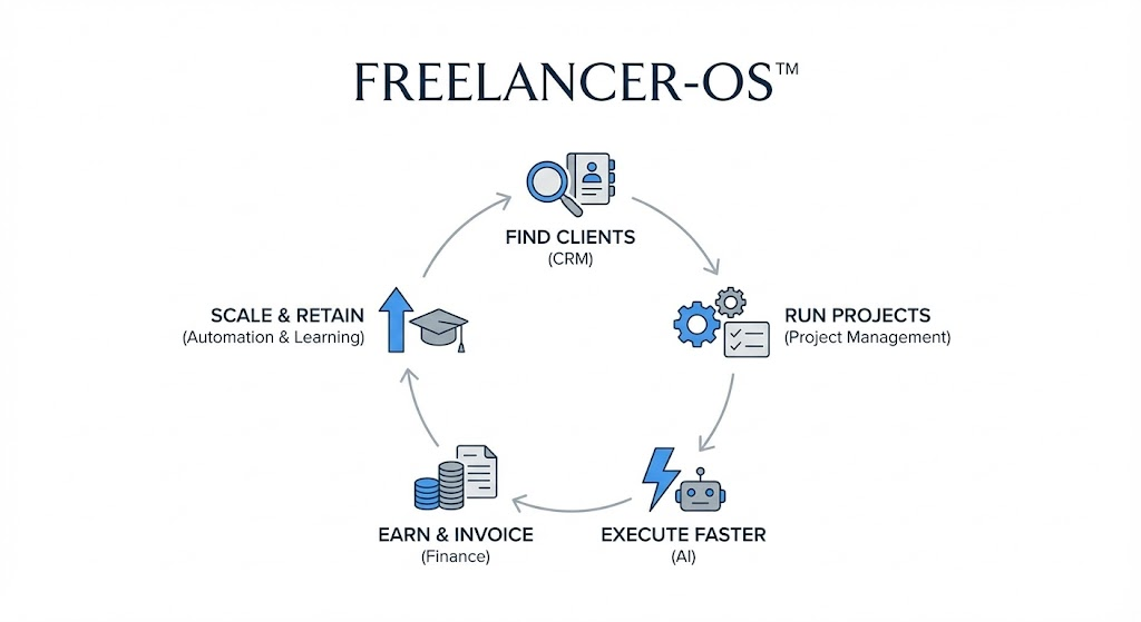 FREELANCER-OS framework for scalable freelancers