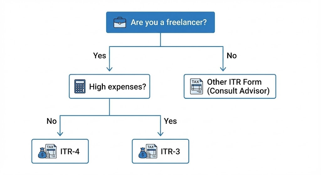 ITR-3 vs ITR-4 for freelancers