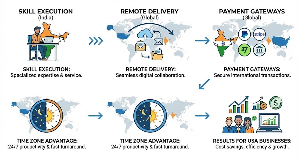 How Indian freelancers work with USA clients