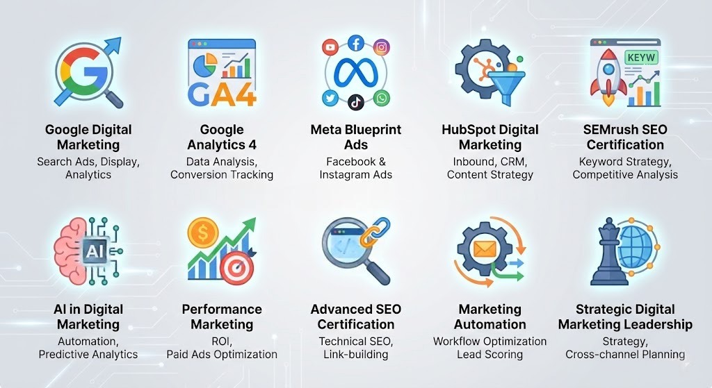 Top Digital Marketing Certifications