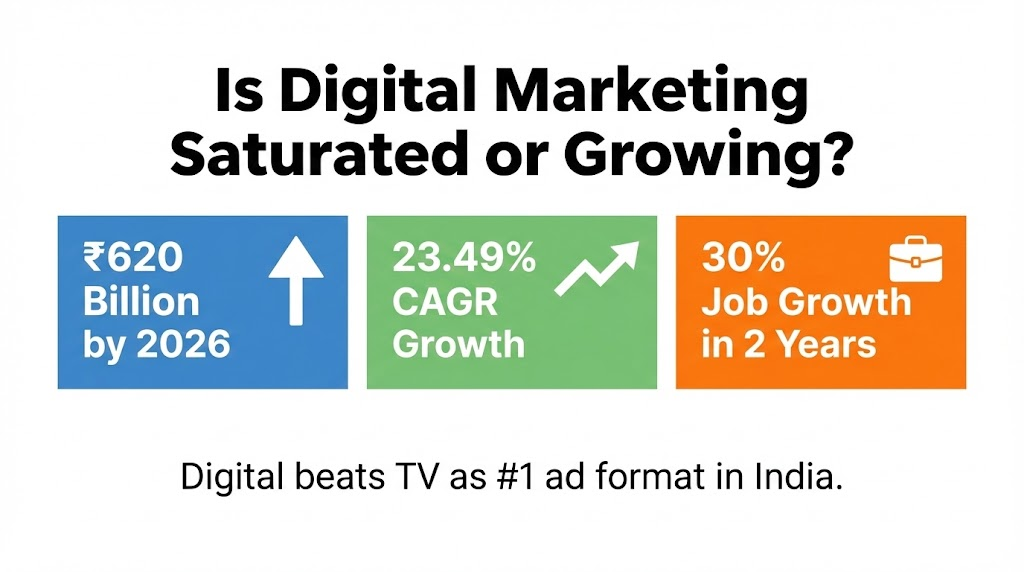 Is Digital Marketing Saturated or Growing?