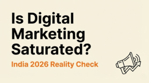 is digital marketing saturated in India in 2026?