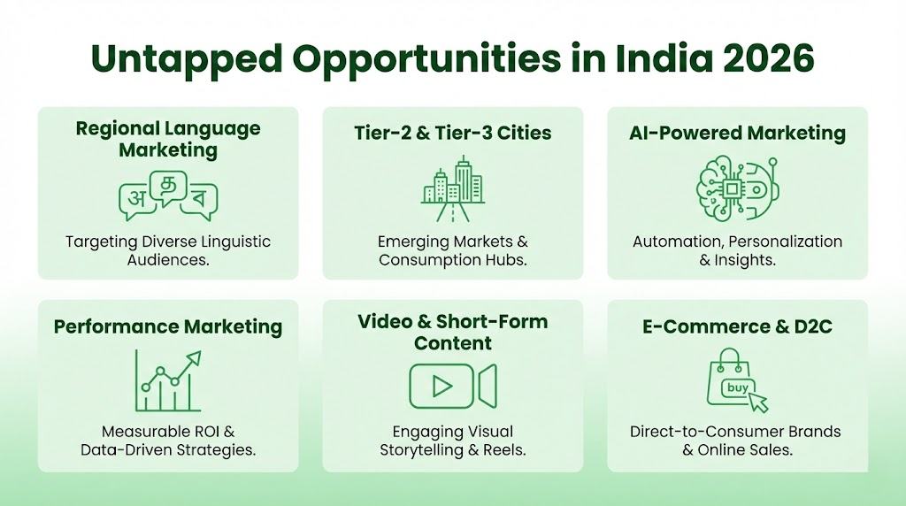 Untapped Digital Marketing Opportunities in India (2026)