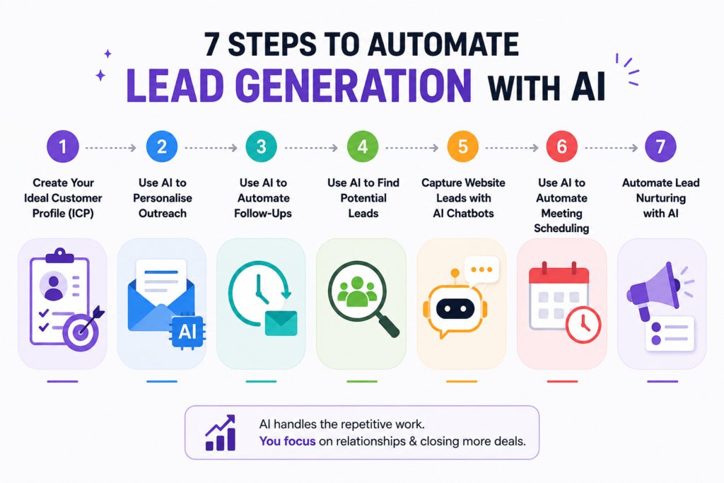 7 steps to automate lead generation with AI