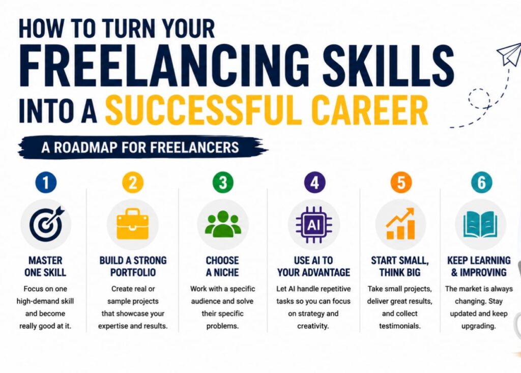 how to turn your freelancing skills into a successful career