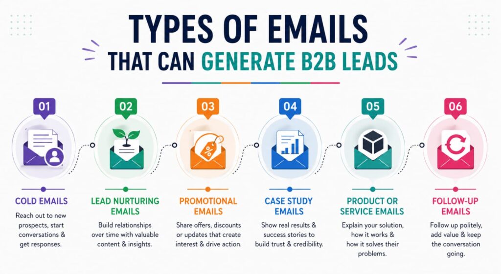 Types of emails that can generate b2b leads
