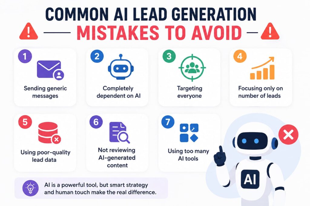 Common AI lead generation mistakes to avoid