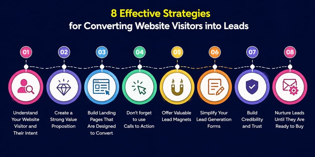 8 effective strategies for converting website visitors into leads