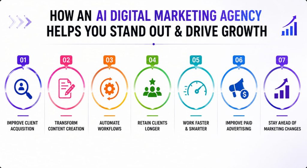 How AI digital marketing agency helps you stand out and drive growth