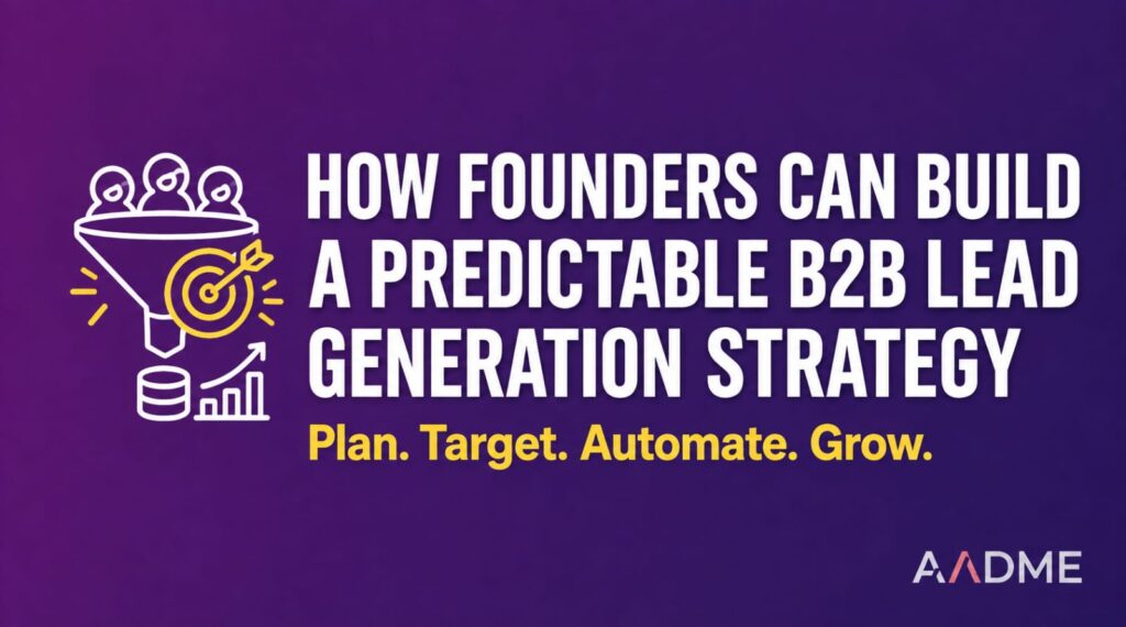 How founders can build a predictable B2B lead generation strategy